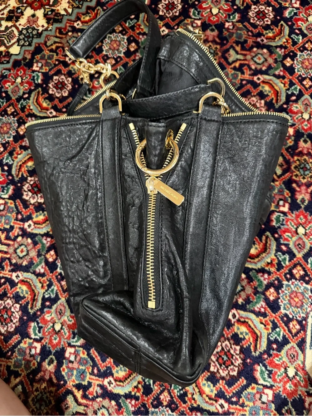 Michael Michael Kors Stanthorpe Large Satchel in Black! Preowned!!